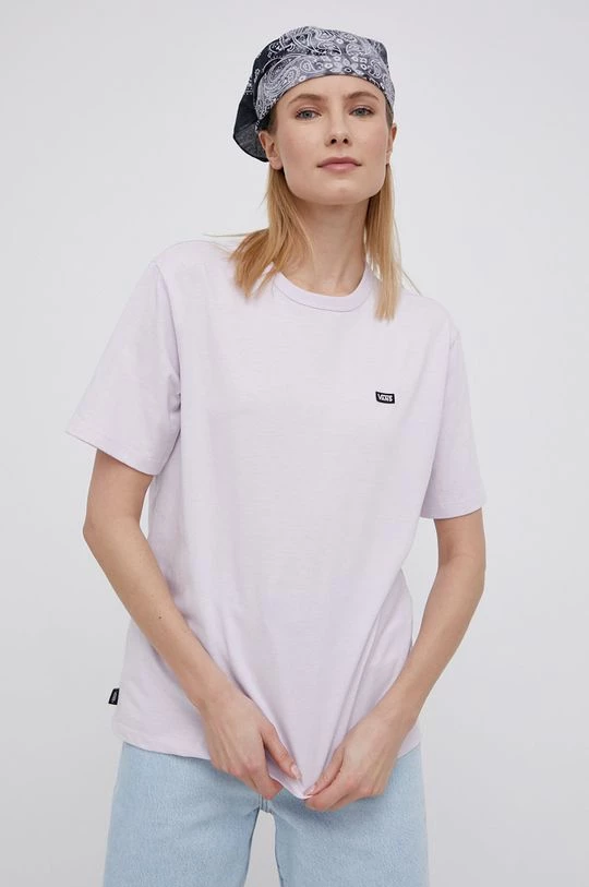 Γυναικεία Κοντομάνικο Βαμβακερό μπλουζάκι Vans μοβ 4 Γυναικεία Κοντομάνικο Βαμβακερό μπλουζάκι Vans μοβ - Image 2