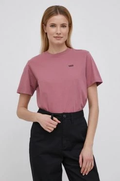 Γυναικεία Κοντομάνικο Βαμβακερό μπλουζάκι Vans ροζ