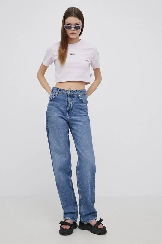 Γυναικεία Κοντομάνικο Vans - Βαμβακερό μπλουζάκι λεβάντα 4 Γυναικεία Κοντομάνικο Vans - Βαμβακερό μπλουζάκι λεβάντα - Image 2