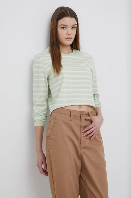 Γυναικεία Μακρυμάνικο Vans - Βαμβακερό πουκάμισο με μακριά μανίκια ανοιχτό πράσινο 3 Γυναικεία Μακρυμάνικο Vans - Βαμβακερό πουκάμισο με μακριά μανίκια ανοιχτό πράσινο