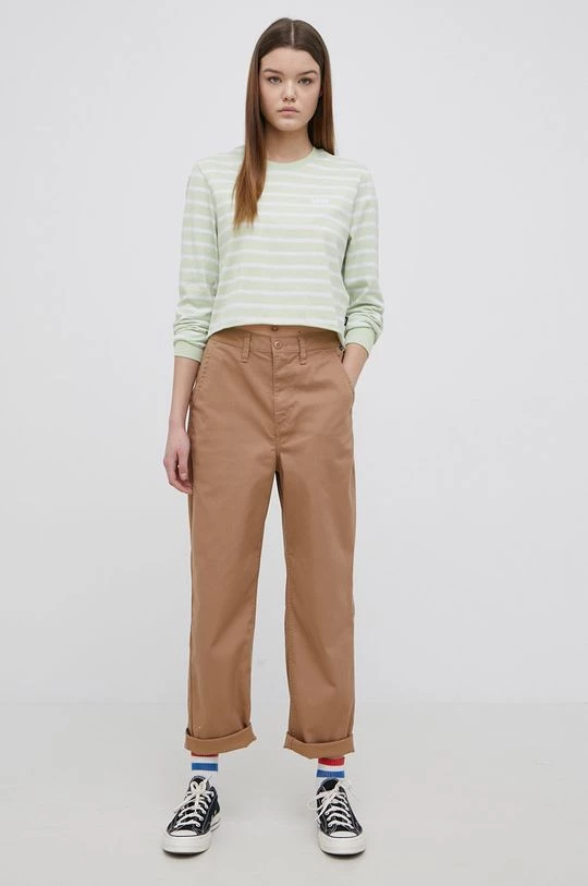 Γυναικεία Μακρυμάνικο Vans - Βαμβακερό πουκάμισο με μακριά μανίκια ανοιχτό πράσινο 4 Γυναικεία Μακρυμάνικο Vans - Βαμβακερό πουκάμισο με μακριά μανίκια ανοιχτό πράσινο - Image 2