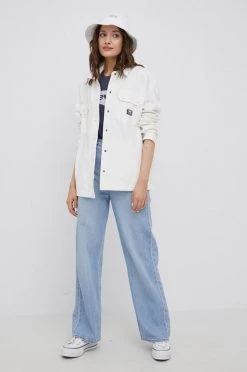 Γυναικεία Κοντά μπουφάν Vans - Τζιν μπουφάν λευκό