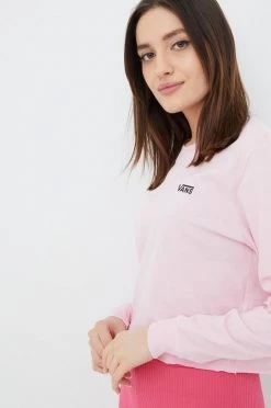 Γυναικεία Μακρυμάνικο Βαμβακερή μπλούζα με μακριά μανίκια Vans ροζ -Vans Κατάστημα unnamed file 3547