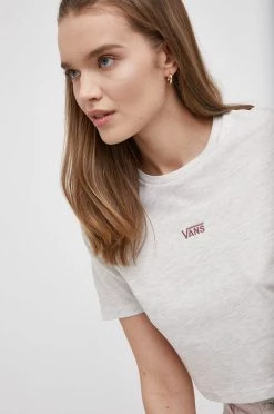 Γυναικεία Κοντομάνικο Μπλουζάκι Vans χρώμα: γκρι -Vans Κατάστημα unnamed file 3635