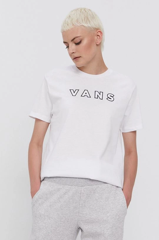 Γυναικεία Κοντομάνικο Βαμβακερό μπλουζάκι Vans άσπρο 6 Γυναικεία Κοντομάνικο Βαμβακερό μπλουζάκι Vans άσπρο - Image 4