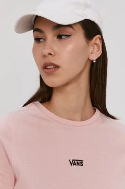 Γυναικεία Κοντομάνικο Μπλουζάκι Vans χρώμα: ροζ -Vans Κατάστημα unnamed file 3680
