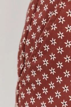 Γυναικεία Υφασμάτινα Παντελόνι Vans χρώμα: καφέ -Vans Κατάστημα unnamed file 3686