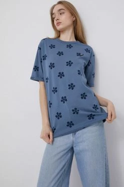 Γυναικεία Κοντομάνικο Βαμβακερό μπλουζάκι Vans μπλε