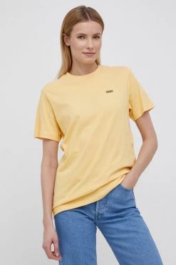 Γυναικεία Κοντομάνικο Βαμβακερό μπλουζάκι Vans κίτρινο