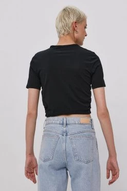 Γυναικεία Κοντομάνικο Μπλουζάκι Vans χρώμα: μαύρο -Vans Κατάστημα unnamed file 3801