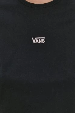 Γυναικεία Κοντομάνικο Μπλουζάκι Vans χρώμα: μαύρο -Vans Κατάστημα unnamed file 3803