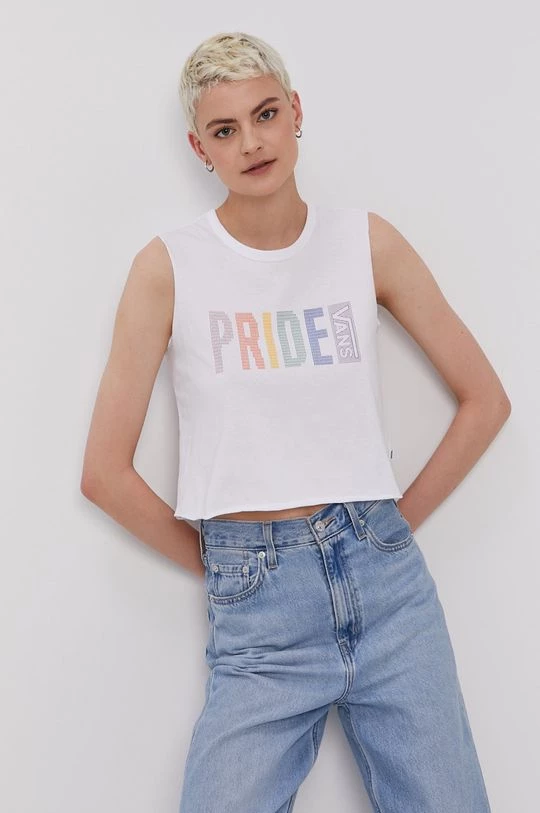 Γυναικεία Αμάνικος Top Vans χρώμα: άσπρο 3 Γυναικεία Αμάνικος Top Vans χρώμα: άσπρο