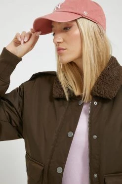 Γυναικεία Κοντά μπουφάν Μπουφάν Bomber Vans X Curren X Knost χρώμα: καφέ -Vans Κατάστημα unnamed file 44