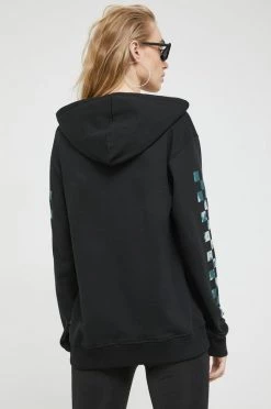 Γυναικεία Χωρίς φερμουάρ Βαμβακερή μπλούζα Vans χρώμα: μαύρο, -Vans Κατάστημα unnamed file 485