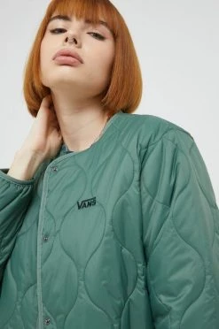 Γυναικεία Μακριά μπουφάν Μπουφάν δυο όψεων Vans πράσινο,