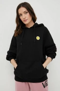 Γυναικεία Χωρίς φερμουάρ Βαμβακερή μπλούζα Vans χρώμα: μαύρο, -Vans Κατάστημα unnamed file 515