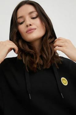 Γυναικεία Χωρίς φερμουάρ Βαμβακερή μπλούζα Vans χρώμα: μαύρο, -Vans Κατάστημα unnamed file 516