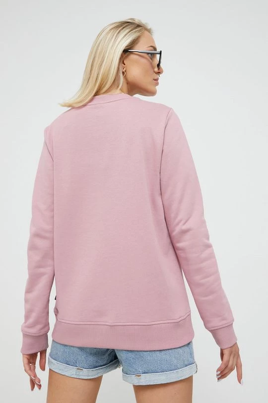 Γυναικεία Χωρίς φερμουάρ Βαμβακερή μπλούζα Vans χρώμα: ροζ, 5 Γυναικεία Χωρίς φερμουάρ Βαμβακερή μπλούζα Vans χρώμα: ροζ, - Image 3