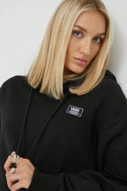 Γυναικεία Χωρίς φερμουάρ Βαμβακερή μπλούζα Vans χρώμα: μαύρο, -Vans Κατάστημα unnamed file 546