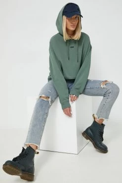 Γυναικεία Χωρίς φερμουάρ Βαμβακερή μπλούζα Vans χρώμα: πράσινο, -Vans Κατάστημα unnamed file 569