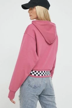 Γυναικεία Χωρίς φερμουάρ Βαμβακερή μπλούζα Vans χρώμα: μοβ, -Vans Κατάστημα unnamed file 599