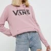Γυναικεία Χωρίς φερμουάρ Βαμβακερή μπλούζα Vans χρώμα: ροζ, -Vans Κατάστημα unnamed file 602