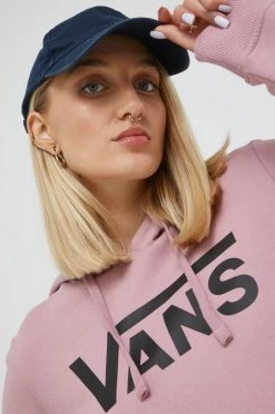 Γυναικεία Χωρίς φερμουάρ Βαμβακερή μπλούζα Vans χρώμα: ροζ, -Vans Κατάστημα unnamed file 605