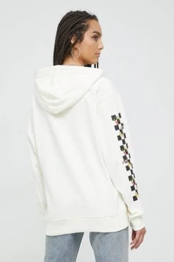 Γυναικεία Χωρίς φερμουάρ Βαμβακερή μπλούζα Vans χρώμα: μπεζ, -Vans Κατάστημα unnamed file 645