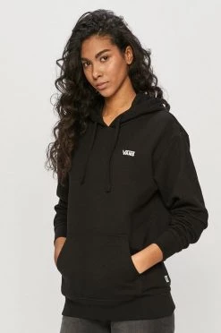 Γυναικεία Χωρίς φερμουάρ Vans - Βαμβακερή μπλούζα μαύρο