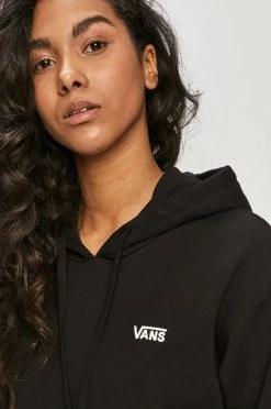 Γυναικεία Χωρίς φερμουάρ Vans - Βαμβακερή μπλούζα μαύρο -Vans Κατάστημα unnamed file 741
