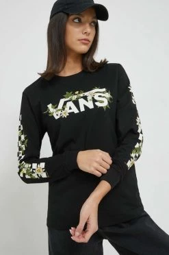 Γυναικεία Μακρυμάνικο Βαμβακερή μπλούζα με μακριά μανίκια Vans μαύρο -Vans Κατάστημα unnamed file 931