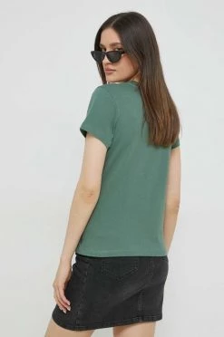 Γυναικεία Κοντομάνικο Βαμβακερό μπλουζάκι Vans χρώμα: πράσινο -Vans Κατάστημα unnamed file 940